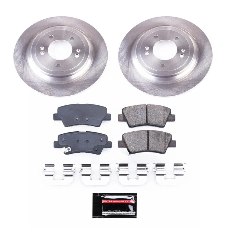 Power Stop 17-22 Kia Sportage Rear Semi-Coated Rotor Kit Power Stop 17-22 Kia Sportage Rear Semi-Coated Rotor Kit