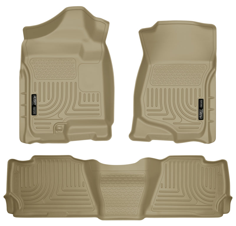 Husky Liners 07-13 GM Escalade ESV/Avalanche/Suburban WeatherBeater Tan Front/2nd Row Floor Liners Husky Liners 07-13 GM Escalade ESV/Avalanche/Suburban WeatherBeater Tan Front/2nd Row Floor Liners