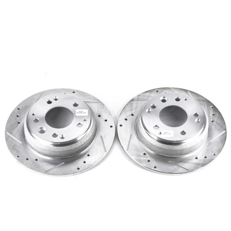 Power Stop 91-95 Acura Legend Rear Evolution Drilled & Slotted Rotors - Pair Power Stop 91-95 Acura Legend Rear Evolution Drilled & Slotted Rotors - Pair
