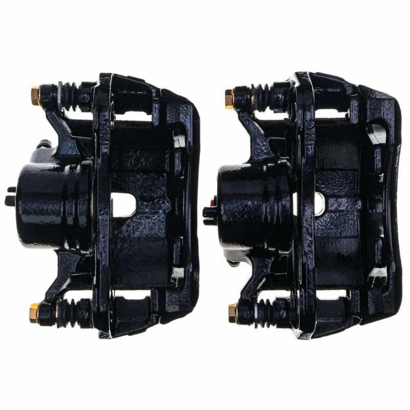 Power Stop 13-15 Acura ILX Front Black Caliper - Pair w/Bracket Power Stop 13-15 Acura ILX Front Black Caliper - Pair w/Bracket