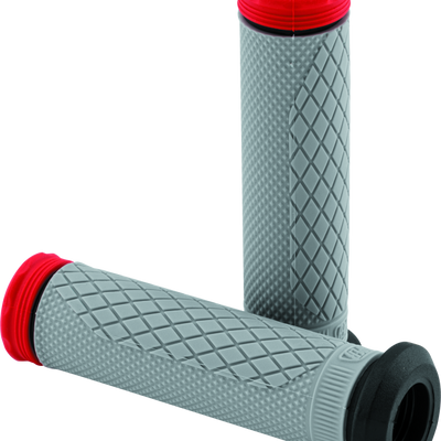 ProTaper Tri Density Full Diamond ATV Grips - Red