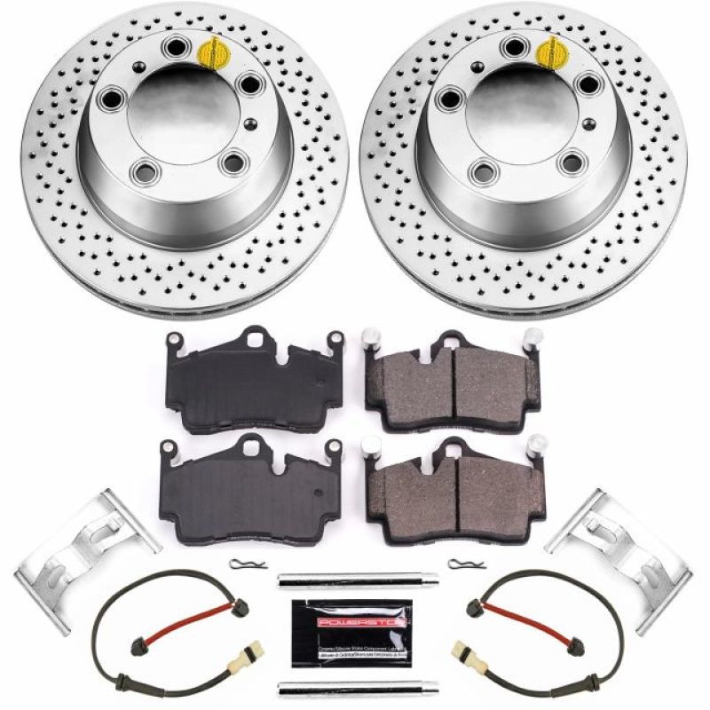 Power Stop 05-12 Porsche Boxster Rear Z23 Evolution Sport Coated Brake Kit Power Stop 05-12 Porsche Boxster Rear Z23 Evolution Sport Coated Brake Kit