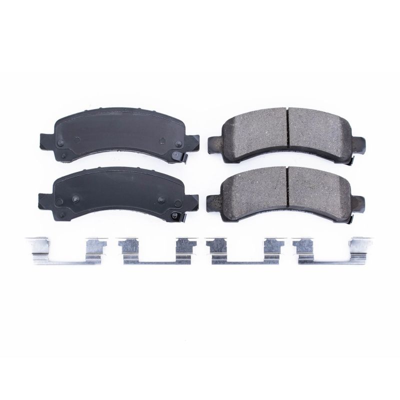 Power Stop 03-19 Chevrolet Express 2500 Rear Z17 Evolution Ceramic Brake Pads w/Hardware Power Stop 03-19 Chevrolet Express 2500 Rear Z17 Evolution Ceramic Brake Pads w/Hardware