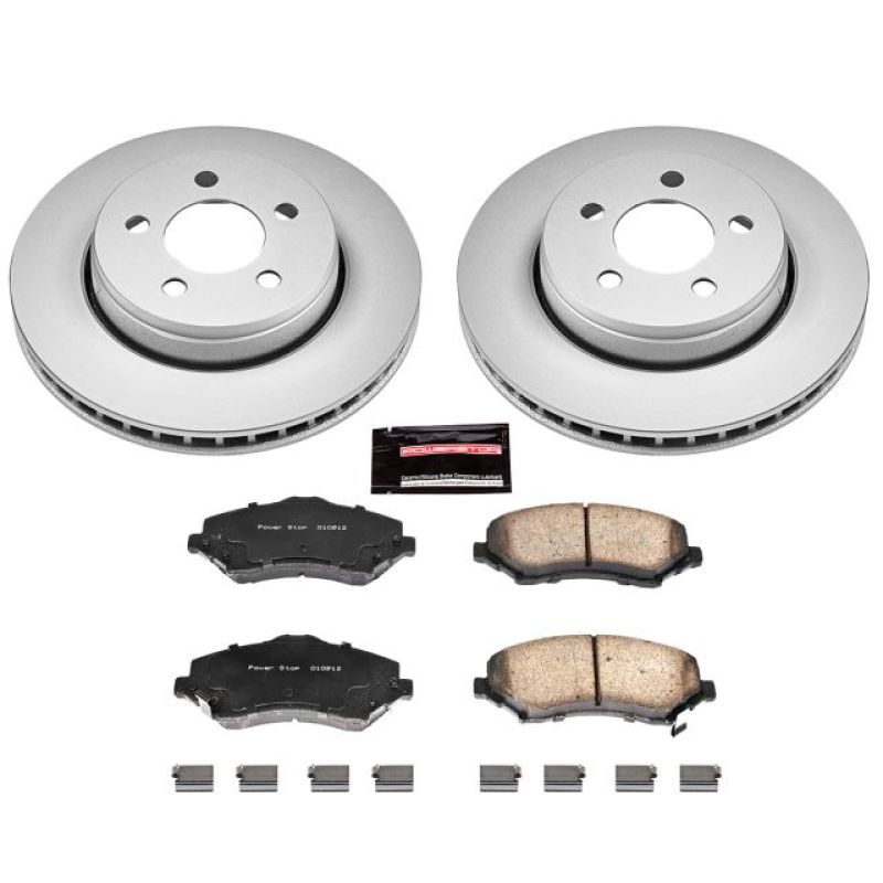 Power Stop 07-11 Dodge Nitro Front Z17 Evolution Geomet Coated Brake Kit Power Stop 07-11 Dodge Nitro Front Z17 Evolution Geomet Coated Brake Kit