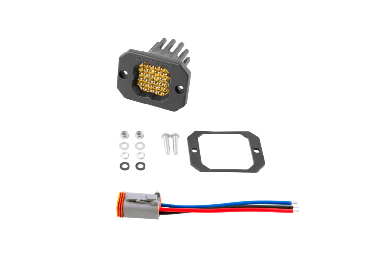 Diode Dynamics Stage Series C1 LED Pod Sport - Yellow Flood Flush ABL Each Diode Dynamics Stage Series C1 LED Pod Sport - Yellow Flood Flush ABL Each