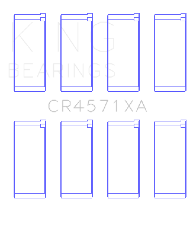 King Engine Bearings Mitsubishi 4D56 (Size +0.50mm) Connecting Rod Bearing Set King Engine Bearings Mitsubishi 4D56 (Size +0.50mm) Connecting Rod Bearing Set