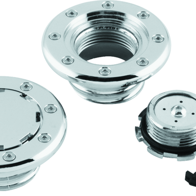 Kuryakyn Flush Mount Gas Caps Non-Vented Chrome