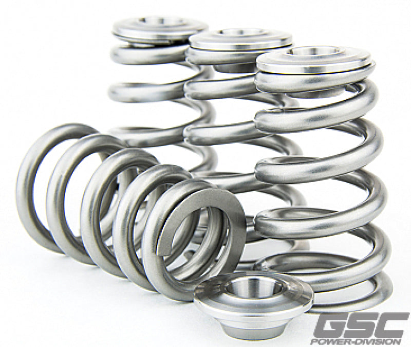 GSC P-D Nissan TB48 Ti Retainer Steel Spring Seat HP Conical Valve Spring Kit GSC P-D Nissan TB48 Ti Retainer Steel Spring Seat HP Conical Valve Spring Kit