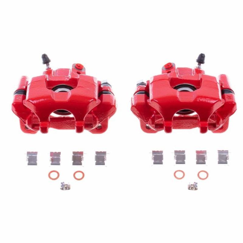 Power Stop 05-10 Scion tC Rear Red Calipers w/Brackets - Pair Power Stop 05-10 Scion tC Rear Red Calipers w/Brackets - Pair