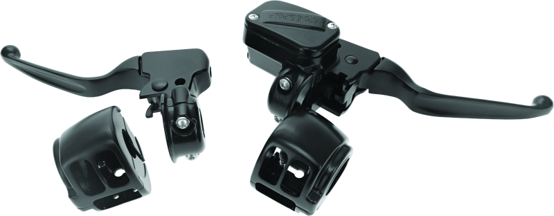 Bikers Choice 15-17 Softail Black Handlebar Control Kit 1/2 Inch Bore Single Disc Bikers Choice 15-17 Softail Black Handlebar Control Kit 1/2 Inch Bore Single Disc