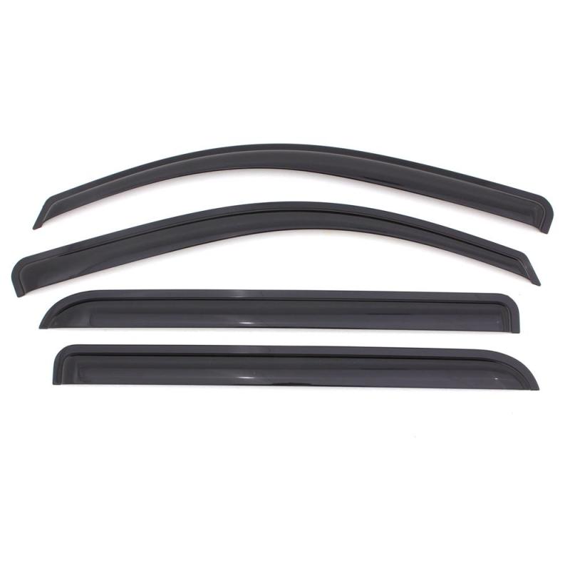 AVS 10-13 Mazda 3 (5 Door Sport) Ventvisor Outside Mount Window Deflectors 4pc - Smoke AVS 10-13 Mazda 3 (5 Door Sport) Ventvisor Outside Mount Window Deflectors 4pc - Smoke