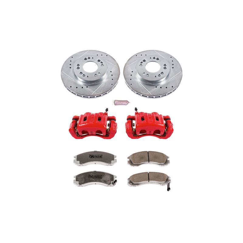 Power Stop 97-04 Mitsubishi Diamante Front Z26 Street Warrior Brake Kit w/Calipers Power Stop 97-04 Mitsubishi Diamante Front Z26 Street Warrior Brake Kit w/Calipers