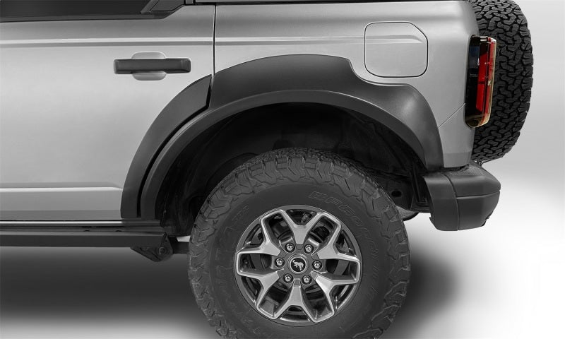 Bushwacker 2021+ Ford Bronco 4-Door Extend-A-Flares 4pc - Black Bushwacker 2021+ Ford Bronco 4-Door Extend-A-Flares 4pc - Black