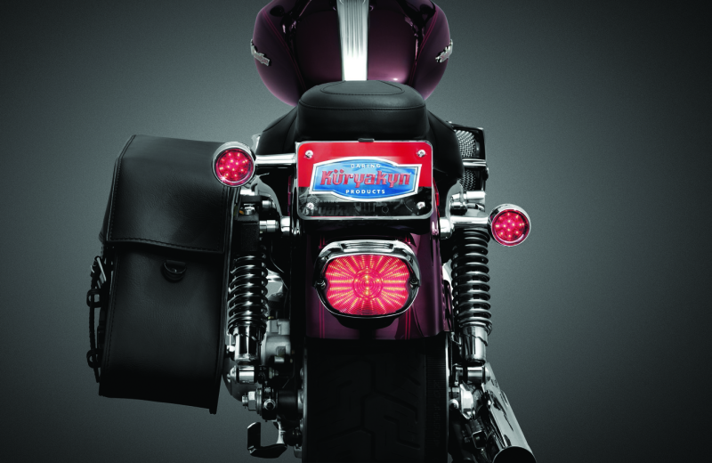 Kuryakyn License Plate Turn Signal & Marker Light Mount Chrome Kuryakyn License Plate Turn Signal & Marker Light Mount Chrome