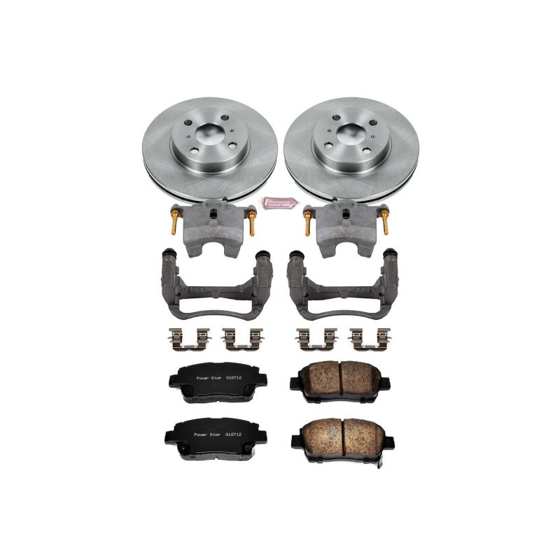 Power Stop 01-05 Toyota Echo Front Autospecialty Brake Kit w/Calipers Power Stop 01-05 Toyota Echo Front Autospecialty Brake Kit w/Calipers