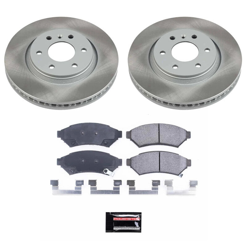 Power Stop 06-07 Saturn Relay Front Semi-Coated Rotor Kit Power Stop 06-07 Saturn Relay Front Semi-Coated Rotor Kit