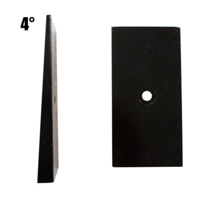 Fishbone Offroad Universal 4in Leaf Spring Shim - Black