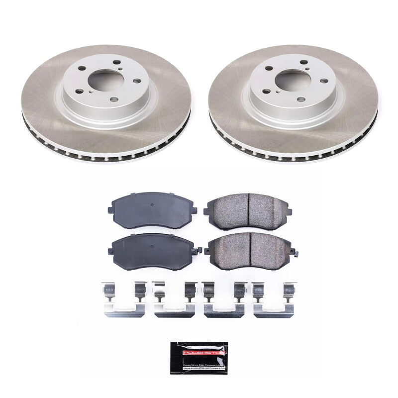 Power Stop 02-04 Subaru Legacy Front Semi-Coated Rotor Kit Power Stop 02-04 Subaru Legacy Front Semi-Coated Rotor Kit