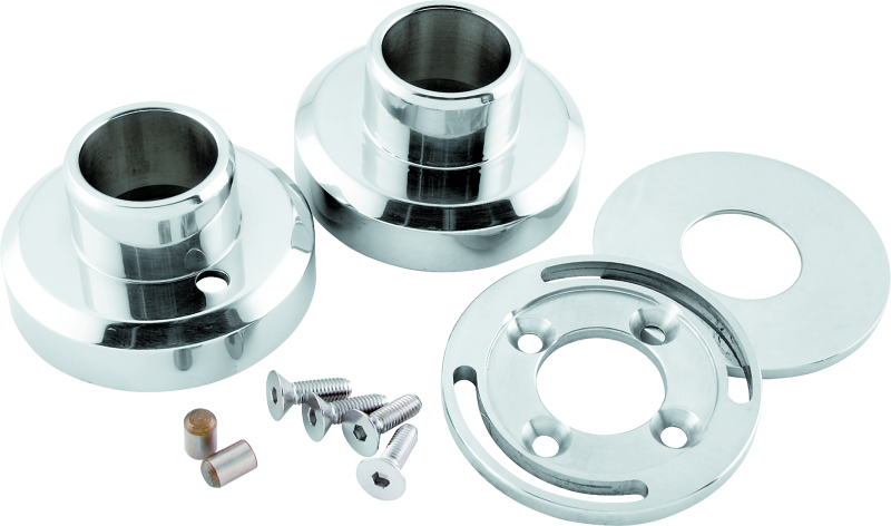 Bikers Choice Polished Stainless Steel Hidden External Fork Stop Kit Custom Bikers Choice Polished Stainless Steel Hidden External Fork Stop Kit Custom