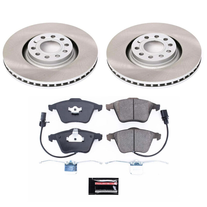 Power Stop 05-09 Audi A4 Quattro Front Semi-Coated Rotor Kit Power Stop 05-09 Audi A4 Quattro Front Semi-Coated Rotor Kit