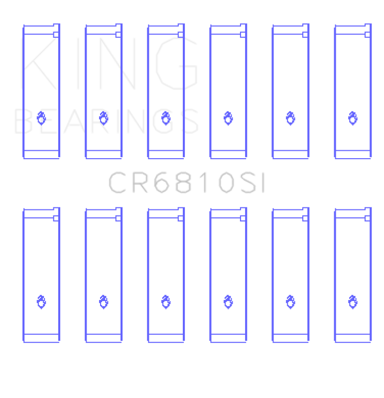 King Engine Bearings Chrysler 215 (Size +0.25mm) Connecting Rod Bearing Set King Engine Bearings Chrysler 215 (Size +0.25mm) Connecting Rod Bearing Set
