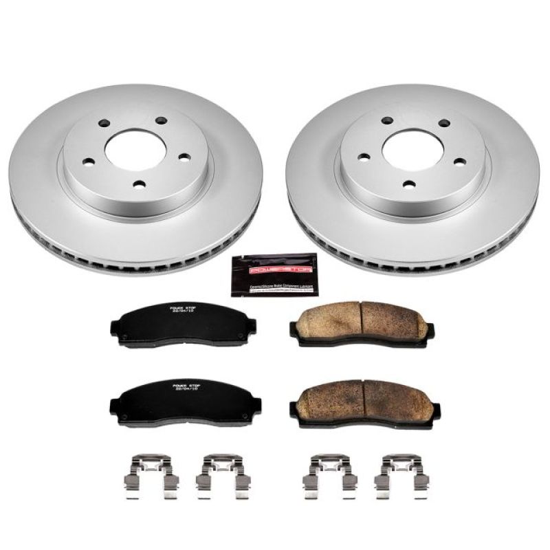 Power Stop 05-06 Chevrolet Equinox Front Z17 Evolution Geomet Coated Brake Kit Power Stop 05-06 Chevrolet Equinox Front Z17 Evolution Geomet Coated Brake Kit