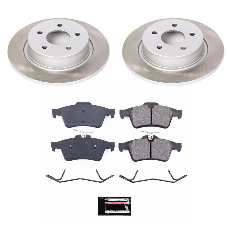 Power Stop 14-18 Ford Transit Connect Rear Semi-Coated Rotor Kit Power Stop 14-18 Ford Transit Connect Rear Semi-Coated Rotor Kit