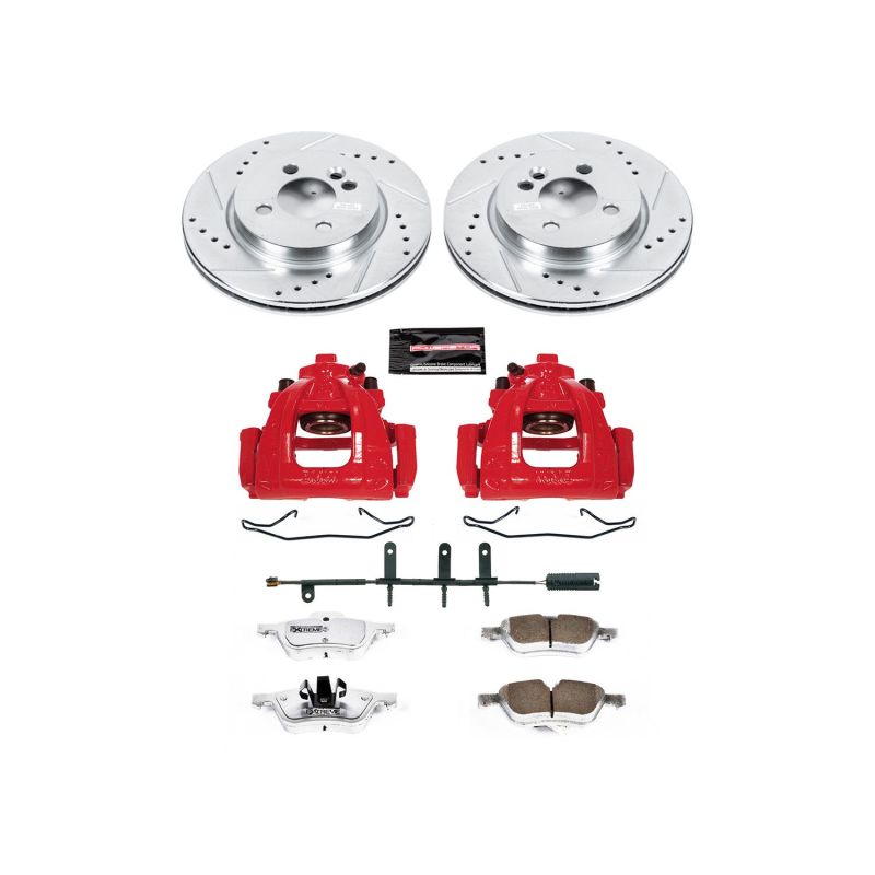 Power Stop 07-08 Mini Cooper Front Z26 Street Warrior Brake Kit w/Calipers Power Stop 07-08 Mini Cooper Front Z26 Street Warrior Brake Kit w/Calipers