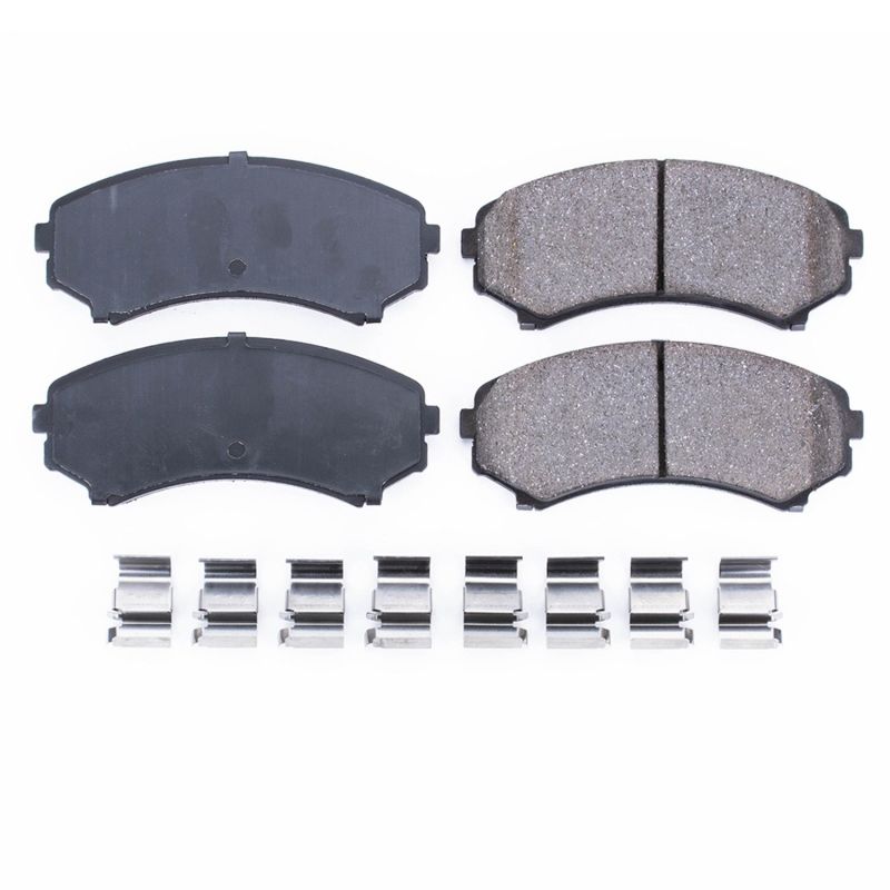 Power Stop 2002 Honda Passport Front Z17 Evolution Ceramic Brake Pads w/Hardware Power Stop 2002 Honda Passport Front Z17 Evolution Ceramic Brake Pads w/Hardware
