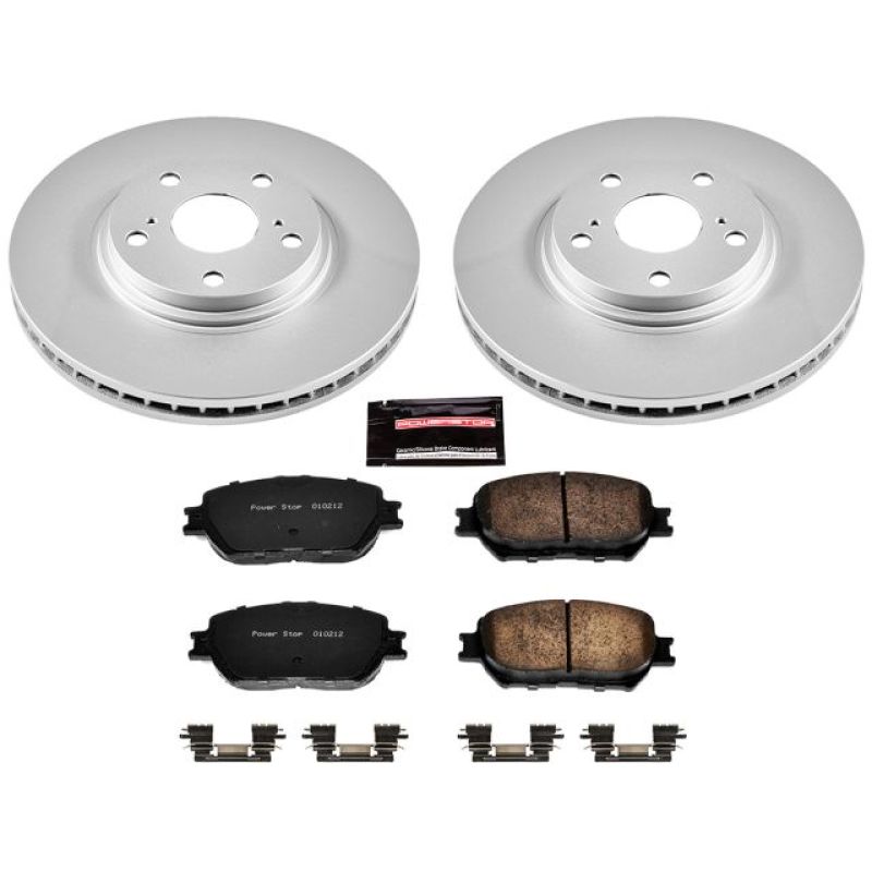 Power Stop 02-04 Toyota Camry Front Z17 Evolution Geomet Coated Brake Kit Power Stop 02-04 Toyota Camry Front Z17 Evolution Geomet Coated Brake Kit