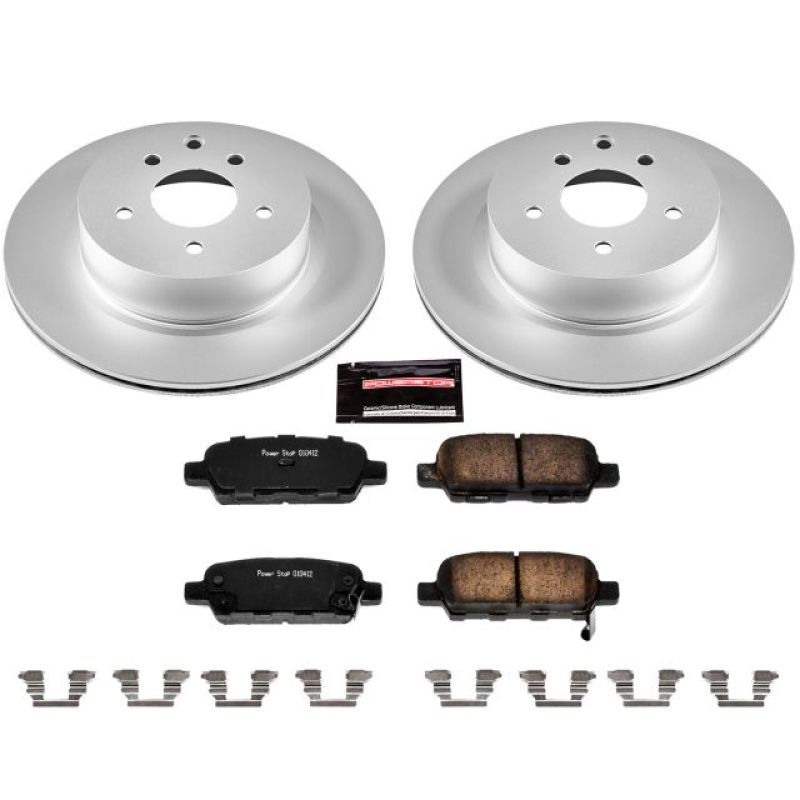 Power Stop 08-12 Infiniti EX35 Rear Z17 Evolution Geomet Coated Brake Kit Power Stop 08-12 Infiniti EX35 Rear Z17 Evolution Geomet Coated Brake Kit