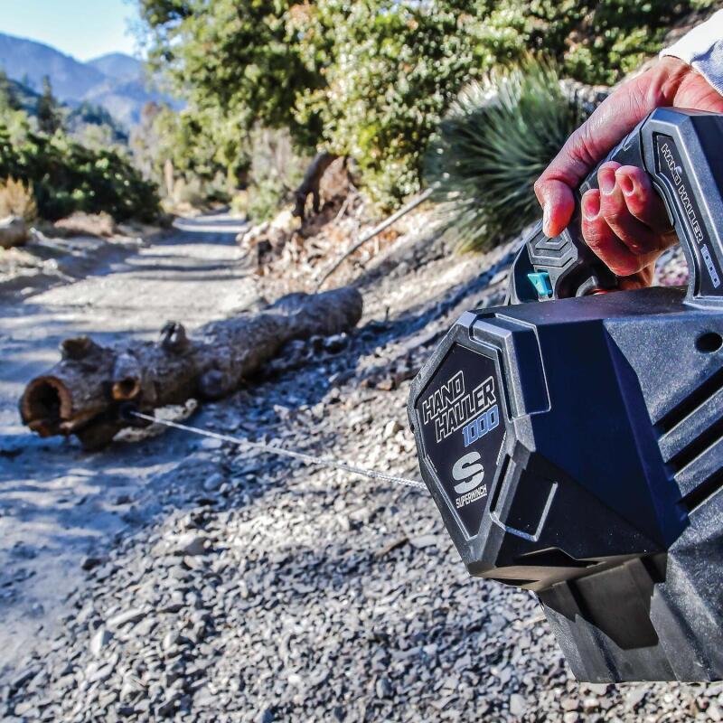 Superwinch Hand Hauler 1000 Winch 24 VDC 1000 lbs Line Pull Soft Shackle Rope End Safely Superwinch Hand Hauler 1000 Winch 24 VDC 1000 lbs Line Pull Soft Shackle Rope End Safely