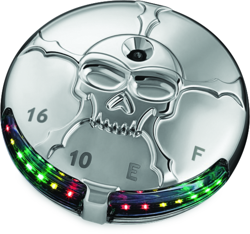 Kuryakyn Zombie Fuel & Battery Gauge Chrome Kuryakyn Zombie Fuel & Battery Gauge Chrome