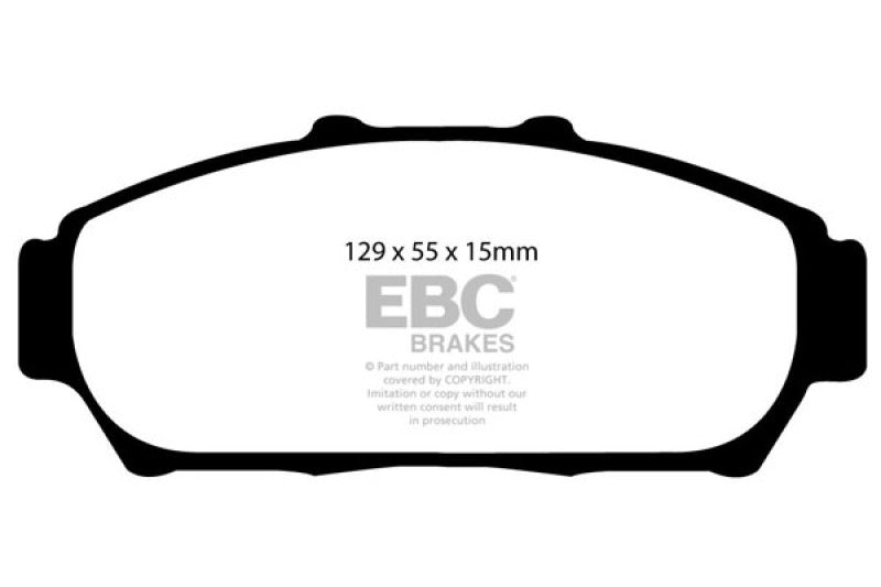 EBC 94-01 Acura Integra 1.8 Yellowstuff Front Brake Pads EBC 94-01 Acura Integra 1.8 Yellowstuff Front Brake Pads