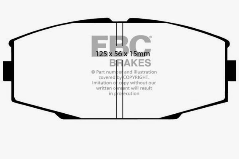 EBC 86-92 Toyota Supra 2.8 Redstuff Front Brake Pads EBC 86-92 Toyota Supra 2.8 Redstuff Front Brake Pads