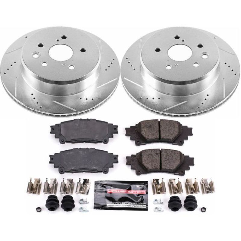 Power Stop 13-19 Lexus GS350 Rear Z23 Evolution Sport Brake Kit Power Stop 13-19 Lexus GS350 Rear Z23 Evolution Sport Brake Kit