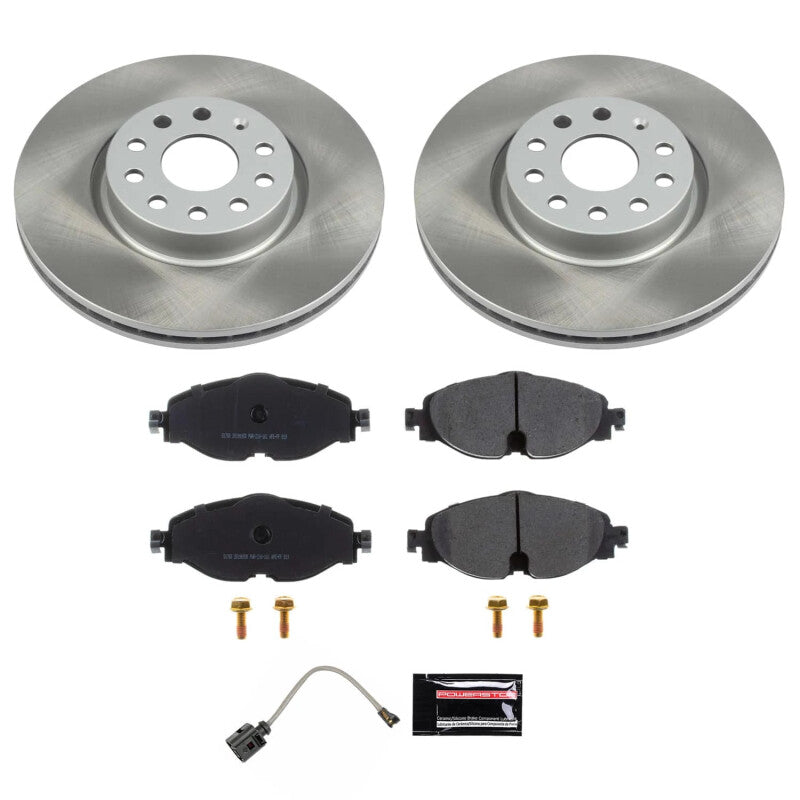 Power Stop 22-24 Volkswagen Taos Front Semi-Coated Rotor Kit Power Stop 22-24 Volkswagen Taos Front Semi-Coated Rotor Kit