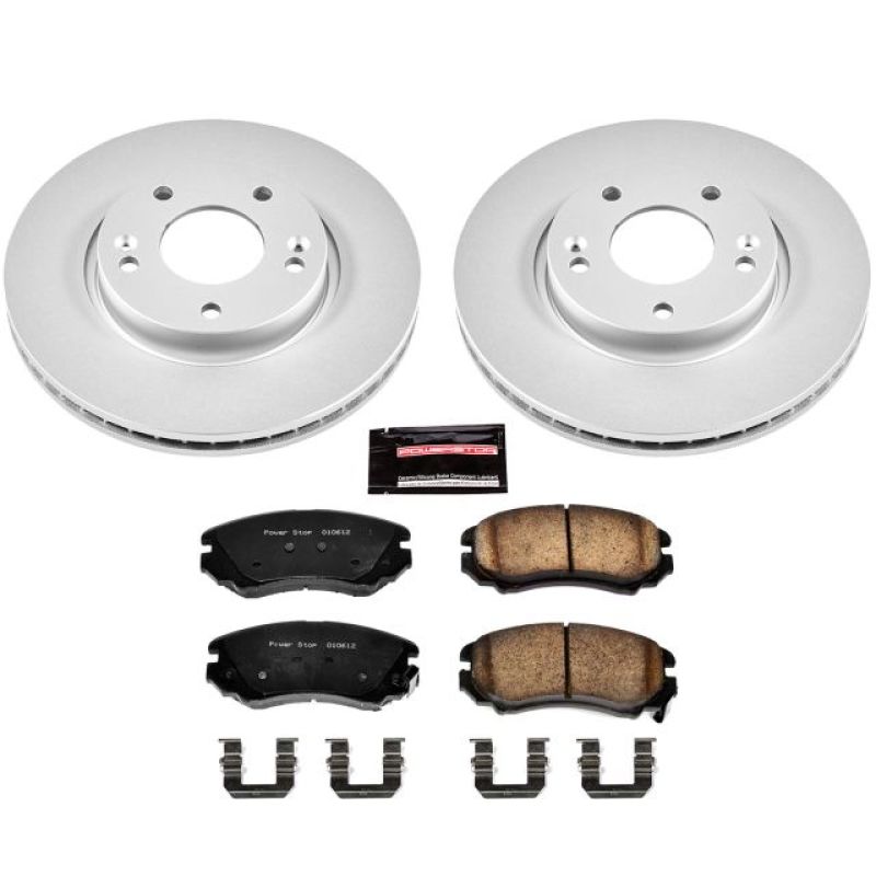 Power Stop 06-10 Hyundai Sonata Front Z17 Evolution Geomet Coated Brake Kit Power Stop 06-10 Hyundai Sonata Front Z17 Evolution Geomet Coated Brake Kit