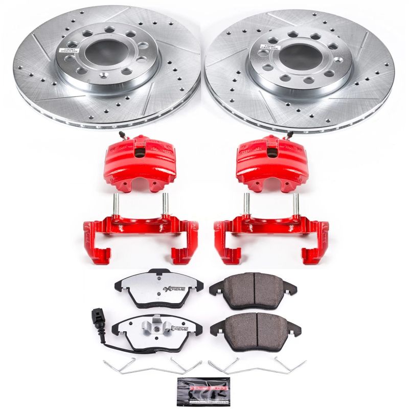 Power Stop 10-12 Audi A3 Front Z26 Street Warrior Brake Kit w/Calipers Power Stop 10-12 Audi A3 Front Z26 Street Warrior Brake Kit w/Calipers