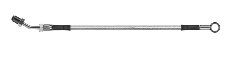 Goodridge 56in Universal Clutch Line w/SS Fittings & Clear Hose - Straight Banjo w/AN3 Fitting Goodridge 56in Universal Clutch Line w/SS Fittings & Clear Hose - Straight Banjo w/AN3 Fitting