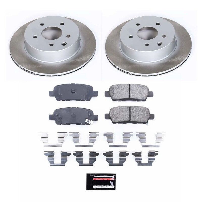 Power Stop 03-05 Nissan 350Z Rear Semi-Coated Rotor Kit Power Stop 03-05 Nissan 350Z Rear Semi-Coated Rotor Kit