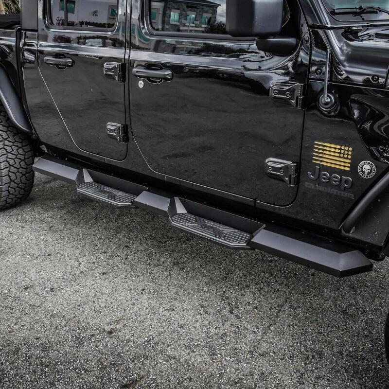 Westin 2020 Jeep Gladiator HDX Xtreme Nerf Step Bars - Textured Black Westin 2020 Jeep Gladiator HDX Xtreme Nerf Step Bars - Textured Black