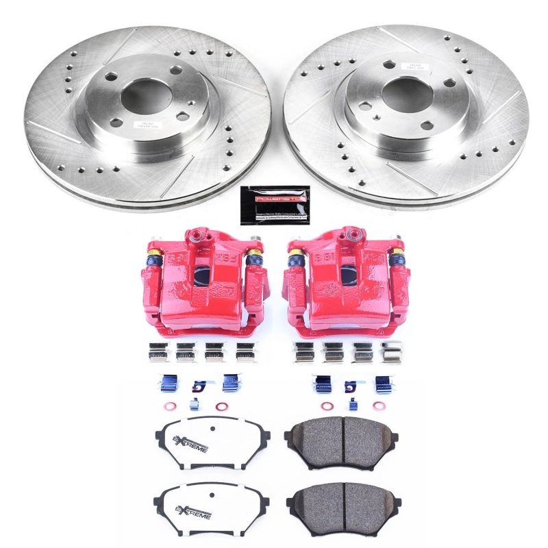 Power Stop 01-05 Mazda Miata Front Z26 Street Warrior Brake Kit w/Calipers Power Stop 01-05 Mazda Miata Front Z26 Street Warrior Brake Kit w/Calipers