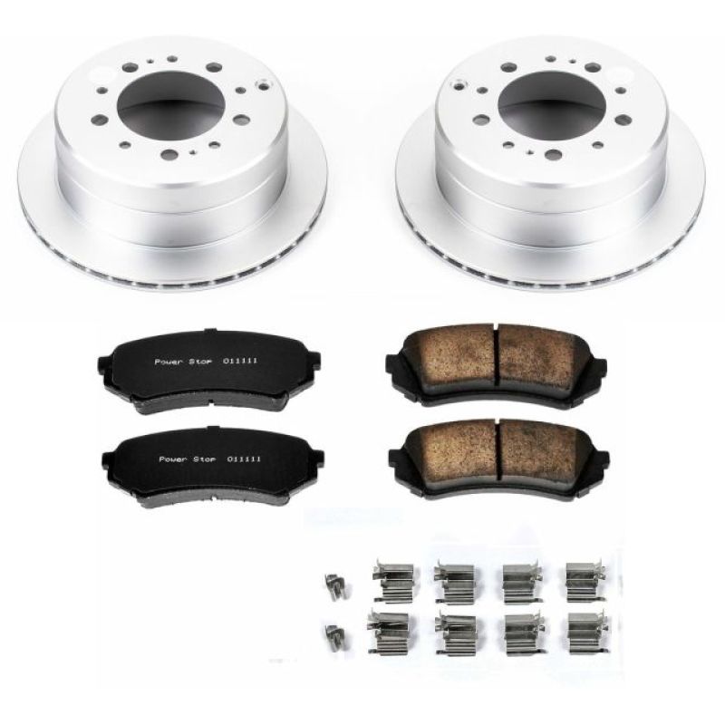 Power Stop 98-07 Lexus LX470 Rear Z17 Evolution Geomet Coated Brake Kit Power Stop 98-07 Lexus LX470 Rear Z17 Evolution Geomet Coated Brake Kit
