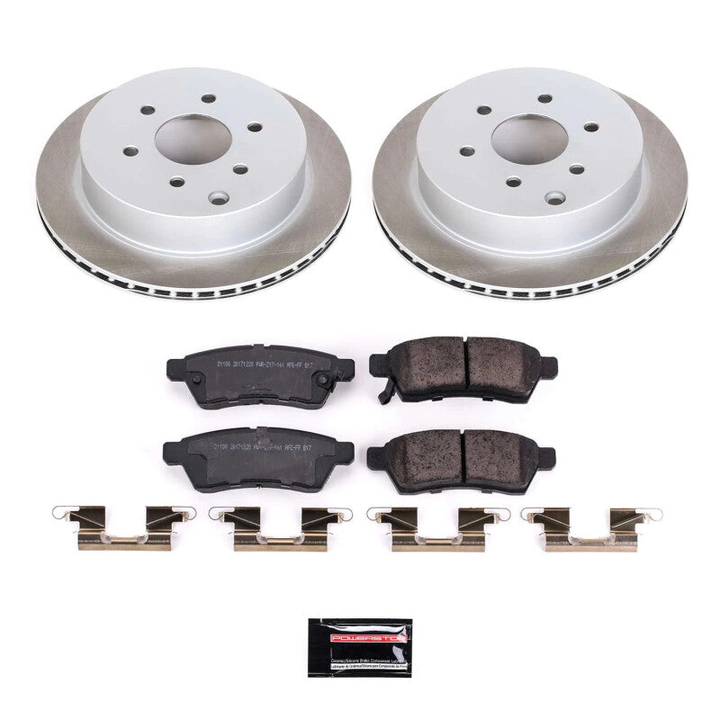 Power Stop 09-12 Suzuki Equator Rear Semi-Coated Rotor Kit Power Stop 09-12 Suzuki Equator Rear Semi-Coated Rotor Kit
