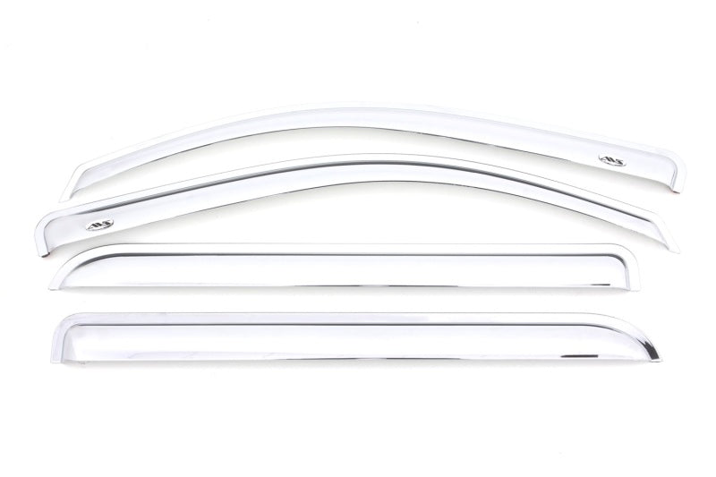 AVS 15-18 Chevy Silverado 2500 Crew Cab Ventvisor Front & Rear Window Deflectors 4pc - Chrome AVS 15-18 Chevy Silverado 2500 Crew Cab Ventvisor Front & Rear Window Deflectors 4pc - Chrome