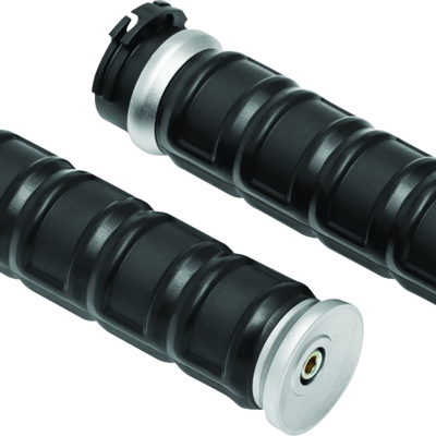 Kuryakyn Dillinger Grips Dual Cable Silver