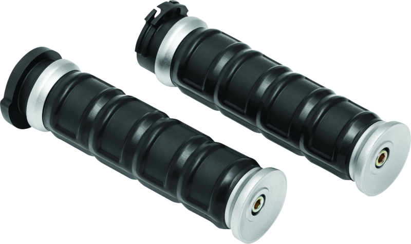 Kuryakyn Dillinger Grips Dual Cable Silver Kuryakyn Dillinger Grips Dual Cable Silver