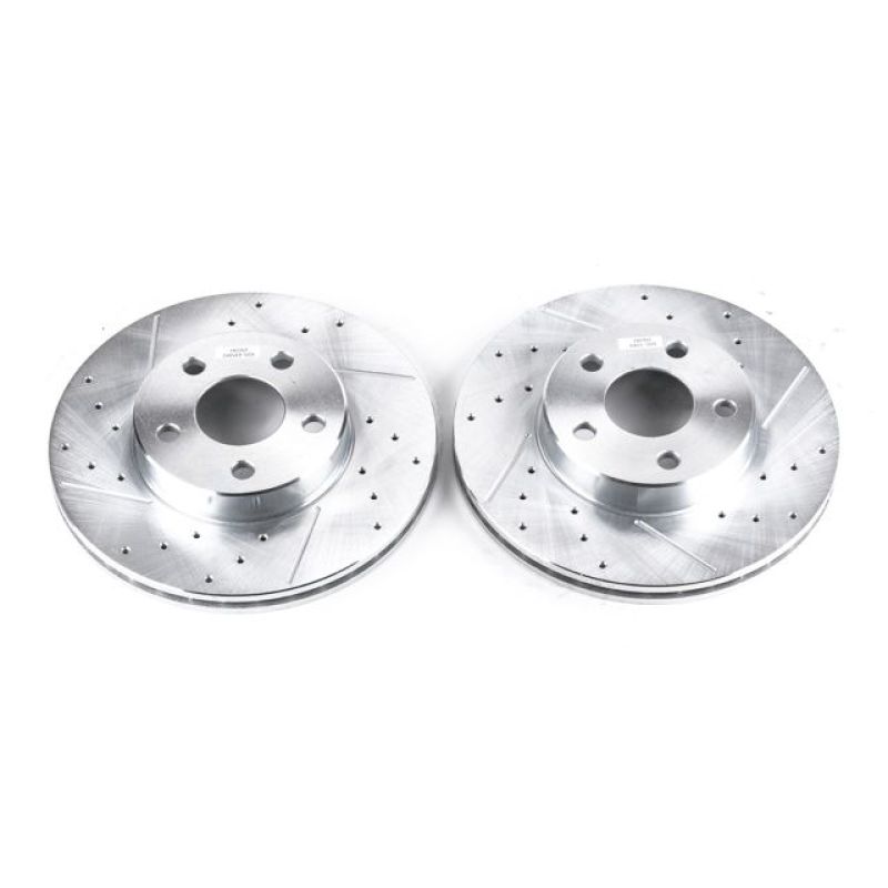 Power Stop 90-98 Buick Skylark Front Evolution Drilled & Slotted Rotors - Pair Power Stop 90-98 Buick Skylark Front Evolution Drilled & Slotted Rotors - Pair