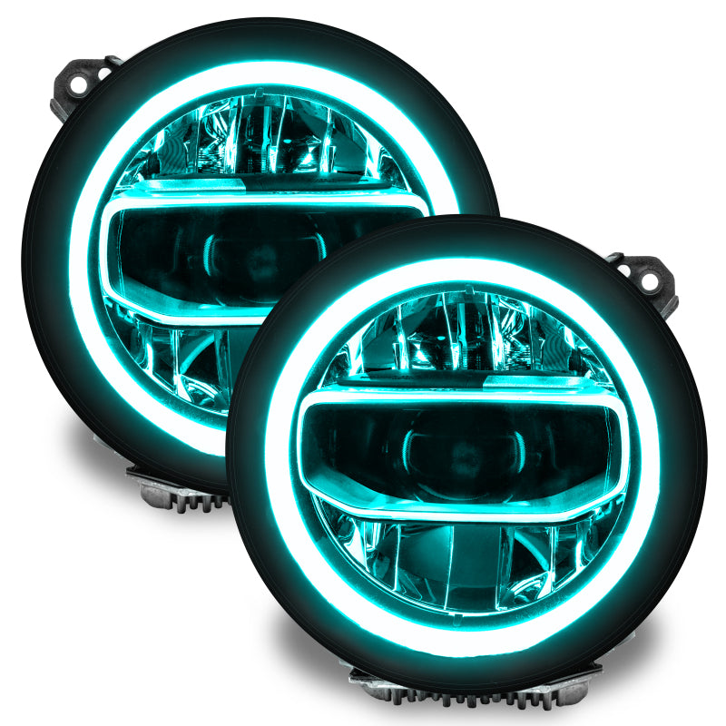 Oracle Jeep Wrangler JL/Gladiator JT RGB+W Headlight DRL Kit - ColorSHIFT w/o Cntrl SEE WARRANTY Oracle Jeep Wrangler JL/Gladiator JT RGB+W Headlight DRL Kit - ColorSHIFT w/o Cntrl SEE WARRANTY